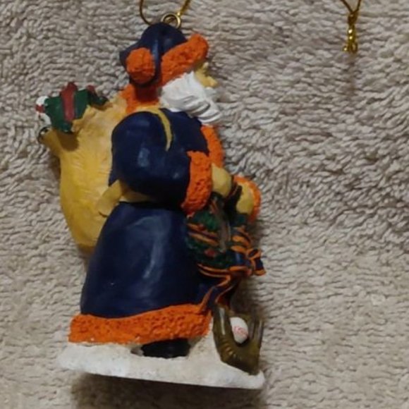 Detroit Tigers Santa ornament wearing blue and orange - Picture 4 of 8
